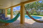 Escape the heat on the outdoor hammocks and experience a tropical relaxation